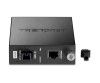 Trendnet TFC-1000S40D3 Intelligent Dual Wavelength Fiber Converter, 40 KM